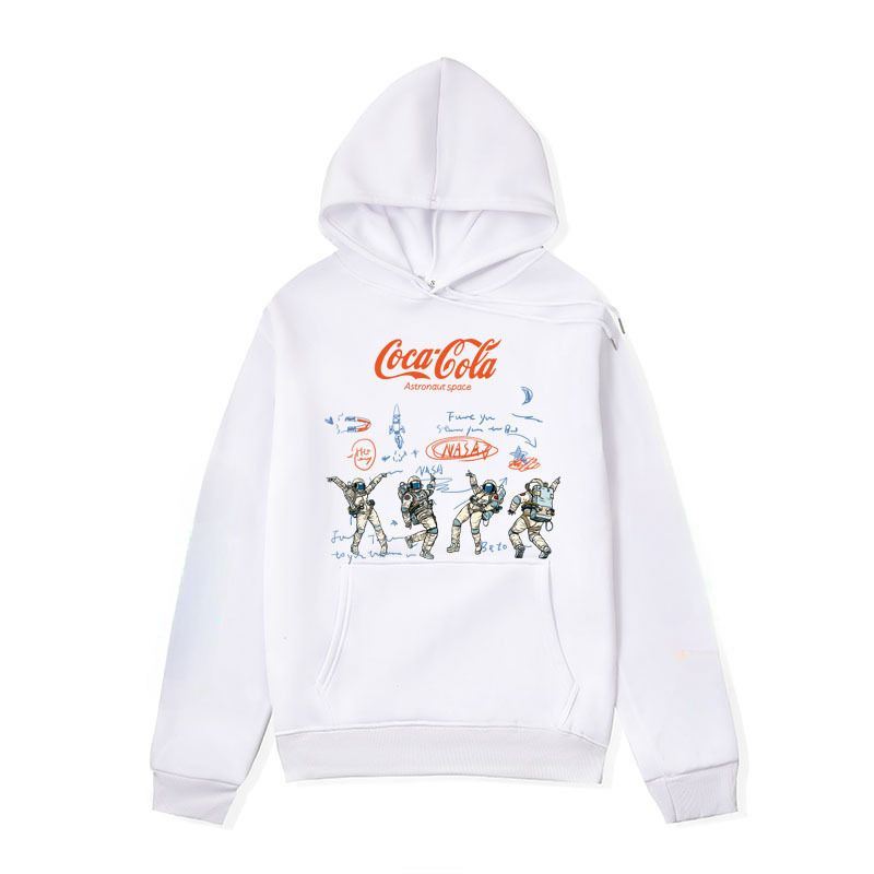 Streetwear Brand Collaborations - เสื้อฮู้ดคอลแลบแบรนด์อเมริกันสไตล์สตรีทแวร์สำหรับผู้ชาย คอลเลคชั่น 2026 ลายโคล่า แฟชั่นสตรีทเทรนด์ เสื้อฮู้ดคู่รักลำลอง