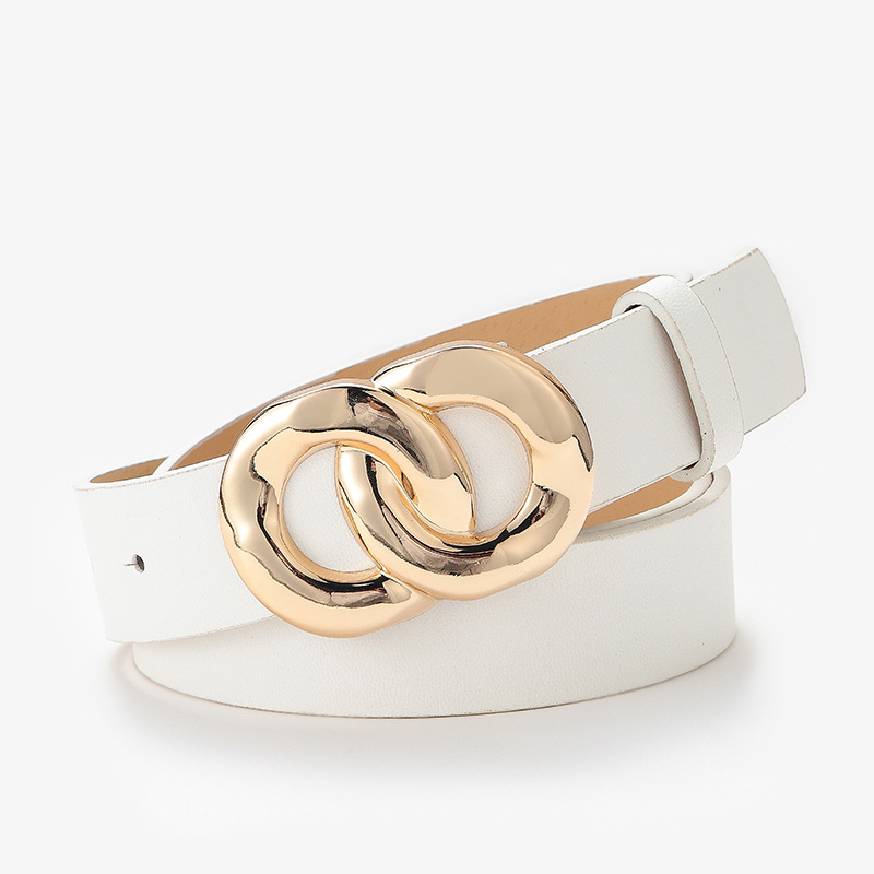 Off White Belt - สีขาวสีดําสีน้ําตาลผู้หญิงกางเกงเข็มขัดคุณภาพสูงผู้หญิงเข็มขัดเอวแฟชั่น PU หนังเข็มขัดผู้หญิงสําหรับกางเกงยีนส์เข็มขัด AL0