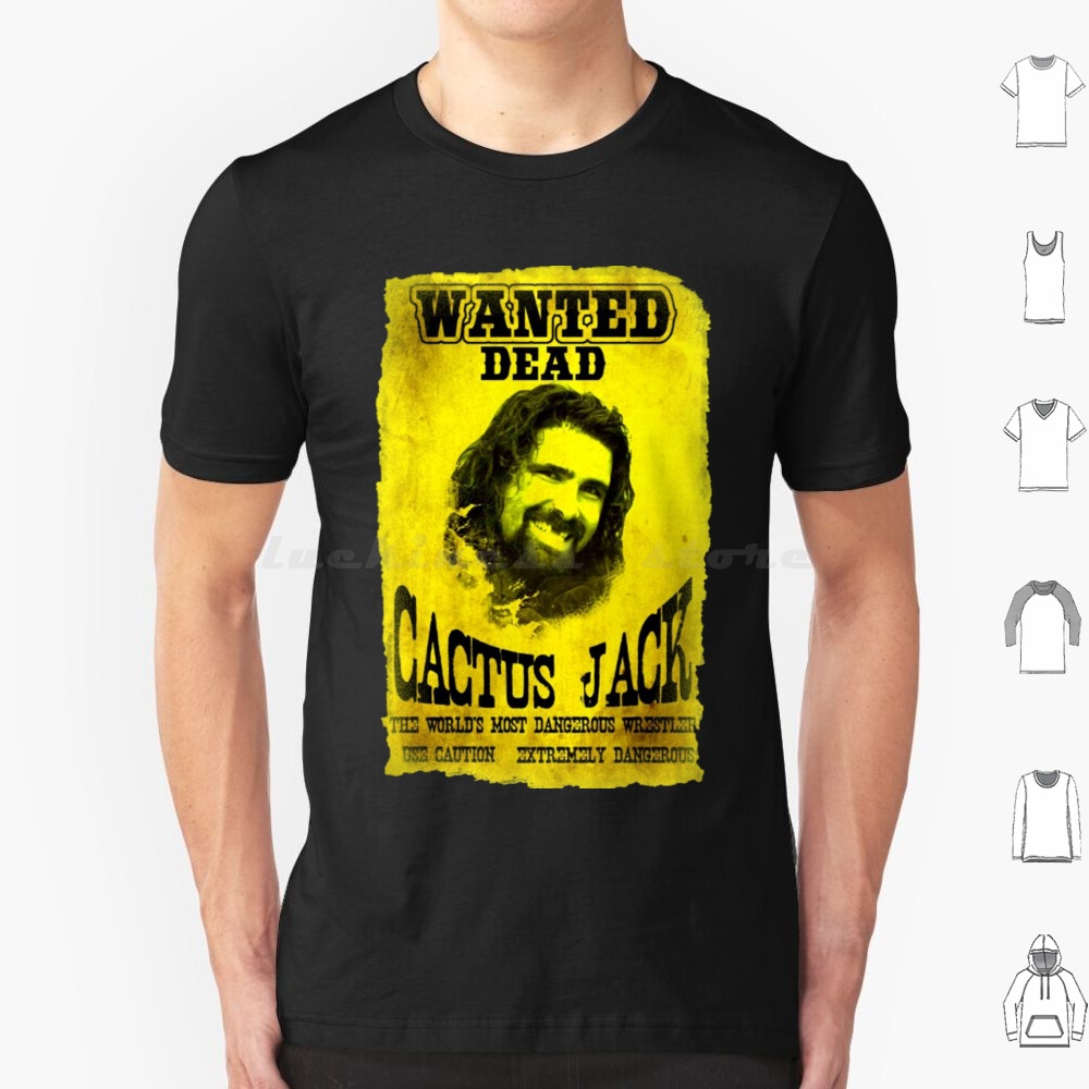 Cactus Jack Tee - เสื้อยืดลาย Cactus Jack Wanted Icon ผ้าฝ้าย