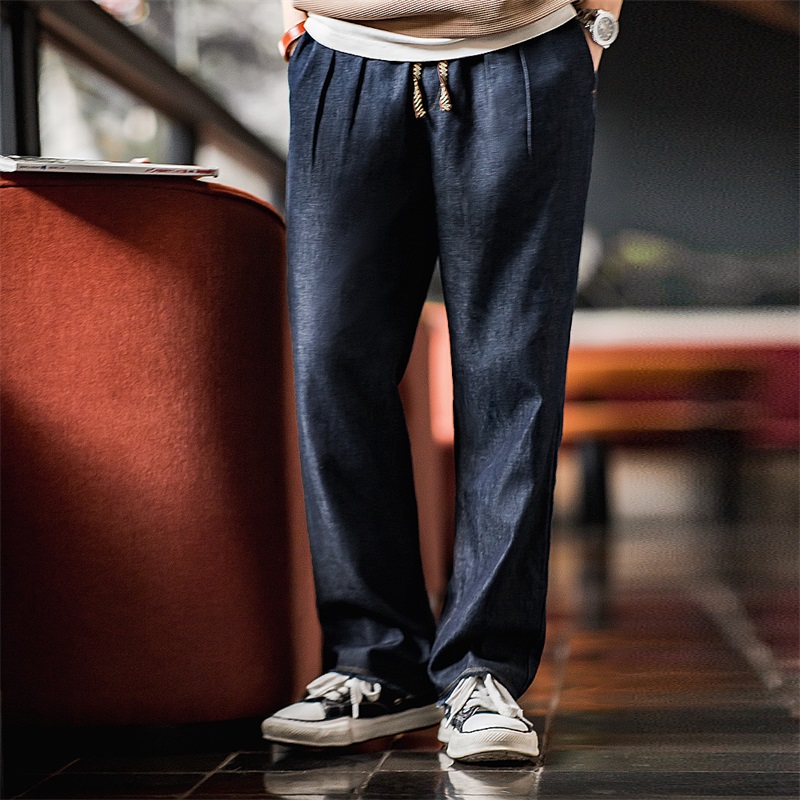 Levis Jeans 501 - Maden Casual Lyocell Cool Comfort กางเกงยีนส์ผู้ชายฤดูใบไม้ผลิและฤดูใบไม้ร่วงล้าง