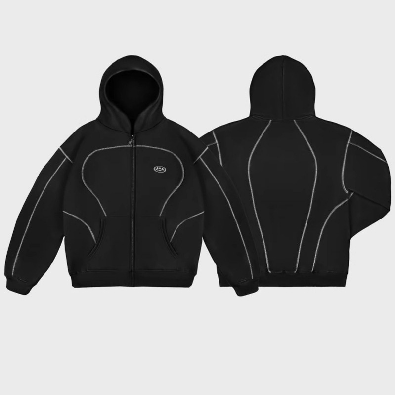 Streetwear Brand Hoodies - เสื้อฮู้ดซิปหลวม สตรีทแวร์ ยูนิเซ็กส์ เสื้อคลุมลำลอง แฟชั่นแบรนด์ดัง ขายข้ามประเทศ