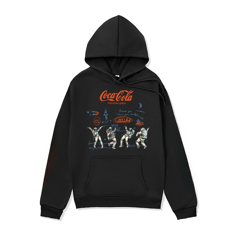Streetwear Brand Hoodies - เสื้อฮู้ดแบรนด์อเมริกันสไตล์สตรีทแวร์ คอลเลคชั่นคอลลาบอเรชั่น Cola สำหรับผู้ชาย แนวสตรีทแฟชั่นลำลอง เสื้อฮู้ดคู่รัก