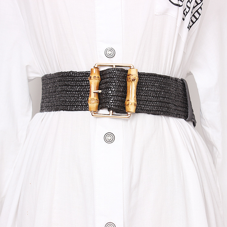 ใหม่ยืดหยุ่นทอเข็มขัดผู้หญิงยี - Off White Belt บทวิจารณ์และราคา