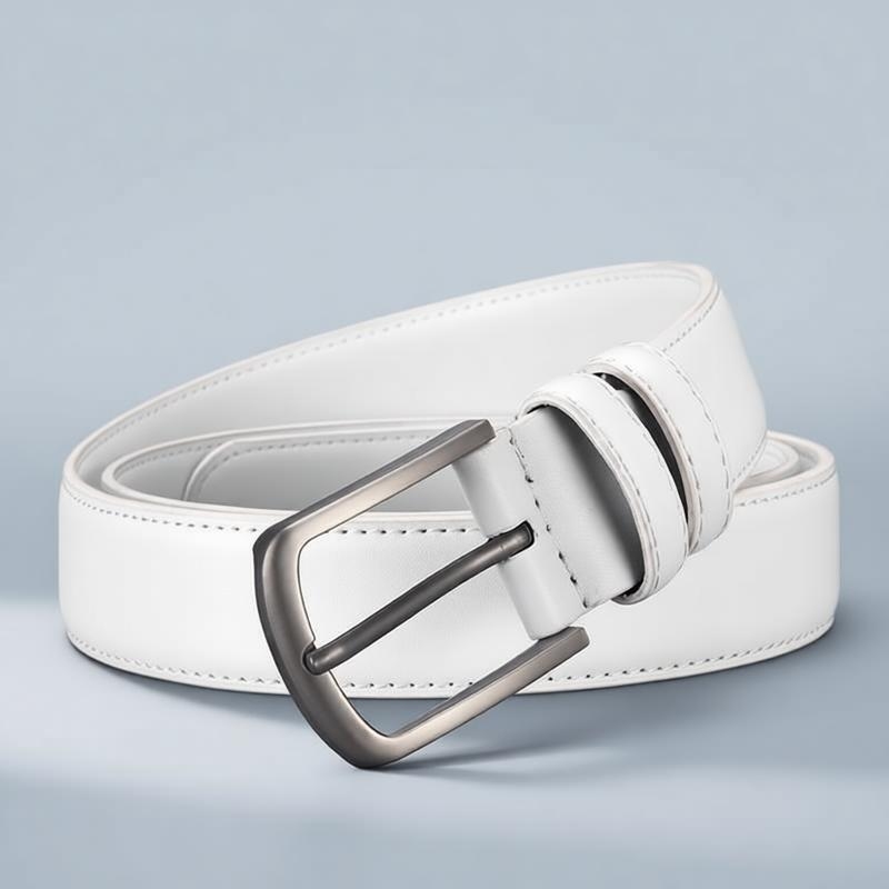เข็มขัดผู้ชายแบบเป็นทางการ สีข - Off White Belt บทวิจารณ์และราคา