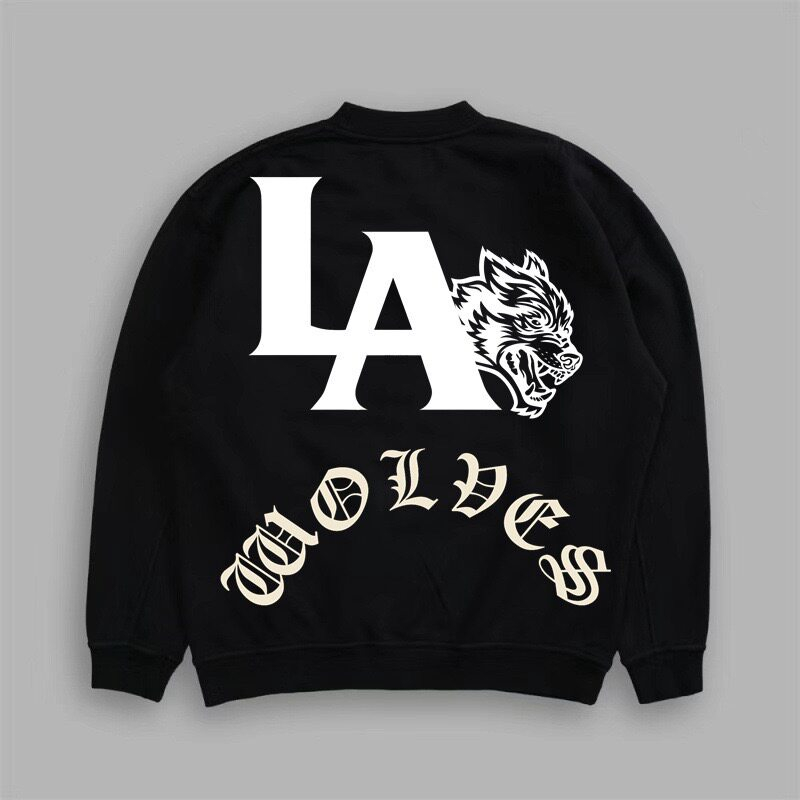 เสื้อสเวตเชิ้ตพิมพ์ลายหัวหมาป่ - Streetwear Brand Hoodies บทวิจารณ์และราคา