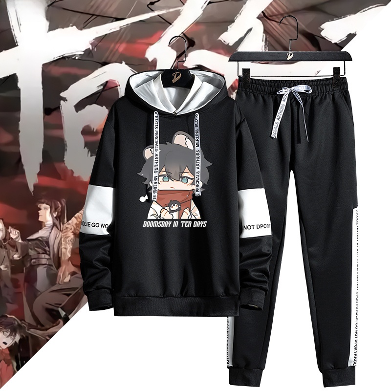 ชุดเสื้อฮู้ดและกางเกงผู้ชายลาย - Streetwear Brand Collaborations บทวิจารณ์และราคา