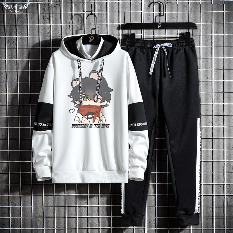 ชุดเสื้อฮู้ดและกางเกงผู้ชายลาย - Streetwear Brand Collaborations บทวิจารณ์และราคา