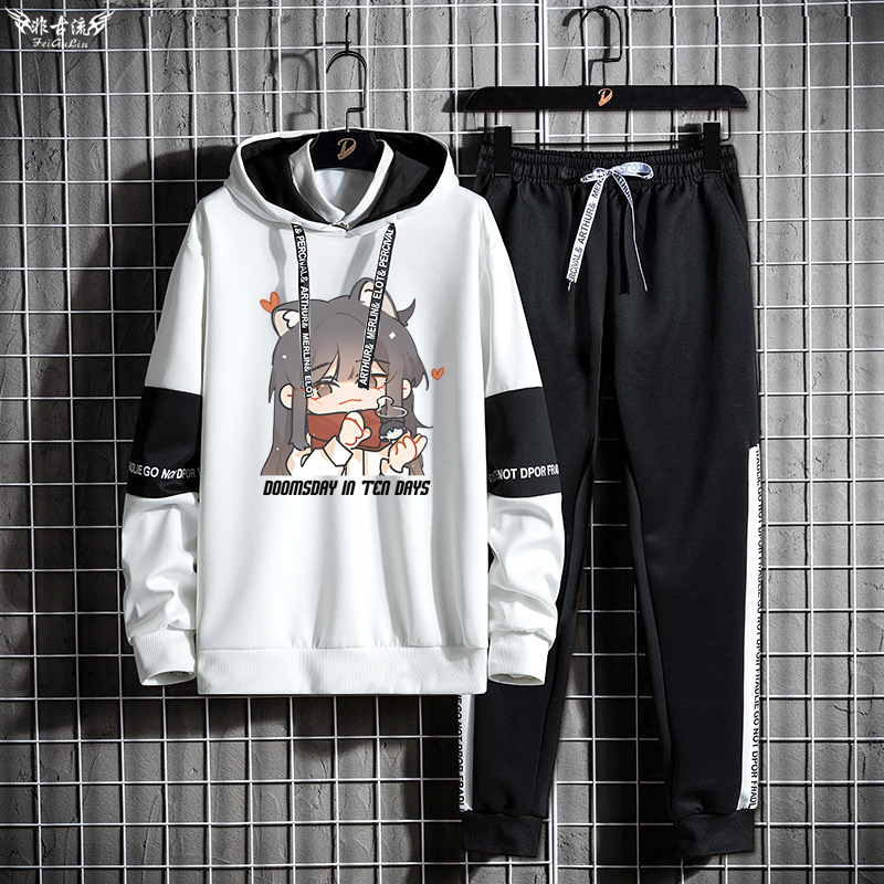 ชุดเสื้อฮู้ดและกางเกงผู้ชายลาย - Streetwear Brand Collaborations บทวิจารณ์และราคา