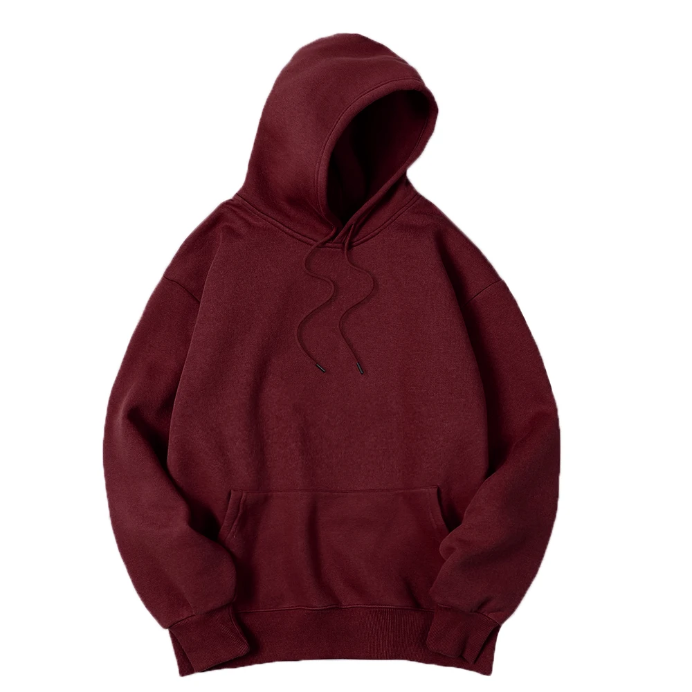 เสื้อฮู้ดผู้ชายสีพื้น ผ้าขนสัต - Streetwear Brand Hoodies บทวิจารณ์และราคา