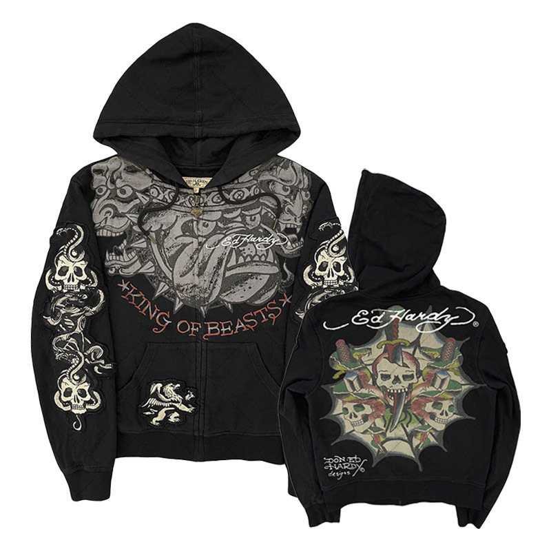 เสื้อฮู้ดโอเวอร์ไซส์ลายกะโหลกส - Streetwear Brand Hoodies บทวิจารณ์และราคา