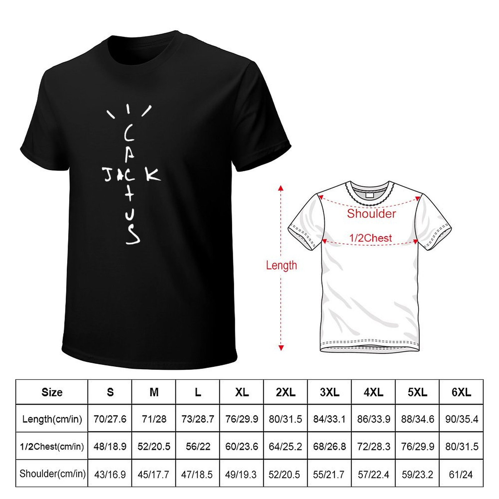 เสื้อยืดลายพิมพ์ฤดูร้อนแขนสั้น - Cactus Jack Tee บทวิจารณ์และราคา