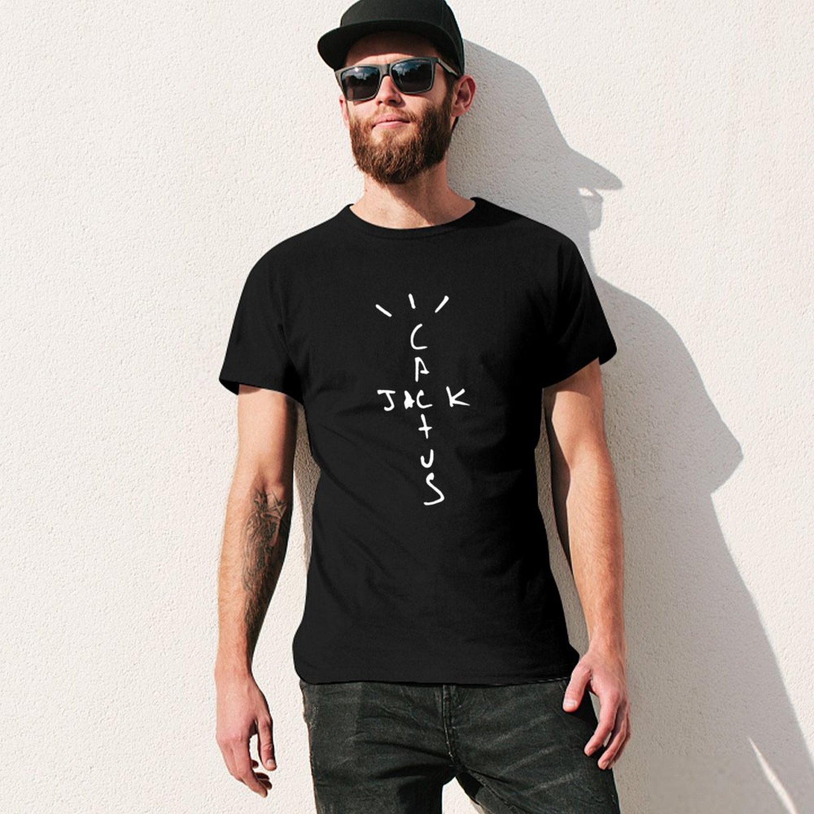 เสื้อยืดลายพิมพ์ฤดูร้อนแขนสั้น - Cactus Jack Tee บทวิจารณ์และราคา