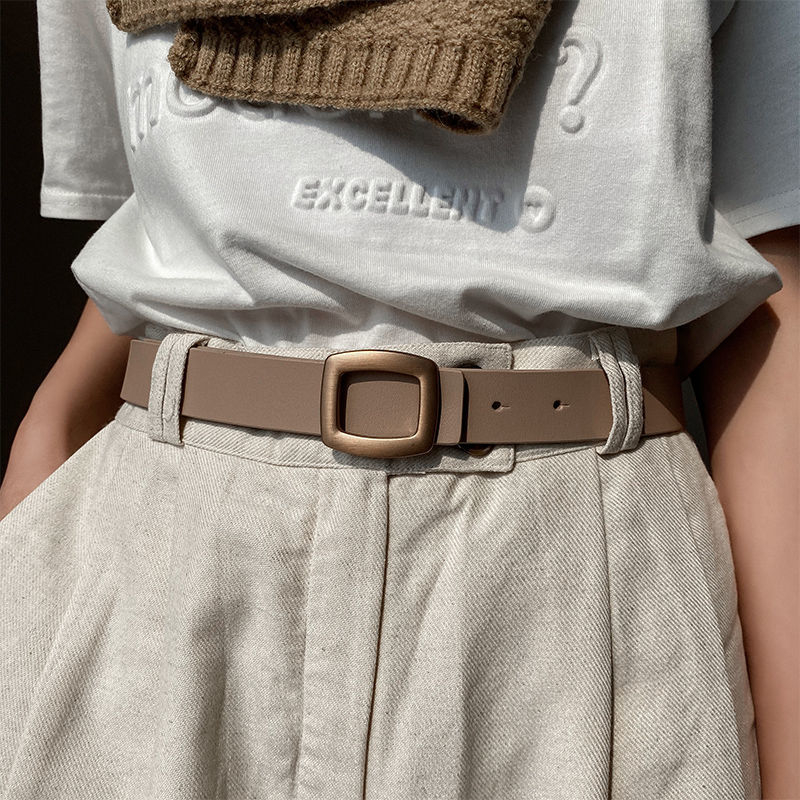 2021 ใหม่เข็มขัดผู้หญิงหนังแท้ - Off White Belt บทวิจารณ์และราคา
