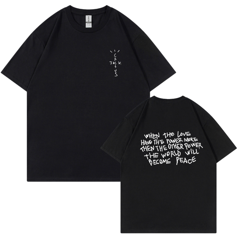 ใหม่แคคตัสแจ็คTshirtน่ากลัวStr - Cactus Jack Tee บทวิจารณ์และราคา